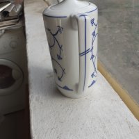 Чайник немски порцелан кобалт, снимка 4 - Антикварни и старинни предмети - 40074125