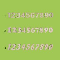 Цифри от дърво, различни шрифтове и размери, снимка 1 - Други - 43058109