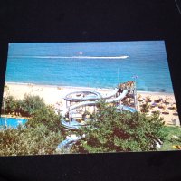 Две стари картички от Българското Черноморие Слънчев бряг, Китен много красиви 10363, снимка 2 - Колекции - 43111924