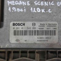 Компютър двигател за Renault Megane Scenic 1.9dci 120к.с. (2003-2009) 0281011549, снимка 2 - Части - 44061314