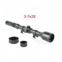 Оптика (3-7х28мм) за малокалибрена или въздушна пушка, снимка 1 - Оборудване и аксесоари за оръжия - 39629020