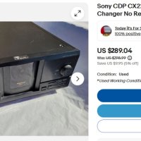 Sony CDChanger CDP-CX235 MEGA Storage, снимка 10 - Декове - 43528766