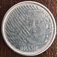5 центаво 1997, Бразилия, снимка 2 - Нумизматика и бонистика - 44084679