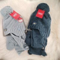 Комплект шапка, шал и ръкавици за момче 1-4г, снимка 11 - Шапки, шалове и ръкавици - 34681275