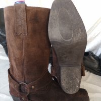 мото тиин боти, УНИСЕКС БОТУШИ кафяви, 42 - 43, BIKER BOOTS, рокер боти, чопър, хард, снимка 2 - Мъжки ботуши - 43929136