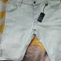Нови бели къси мъжки панталони G Star Arc 3D tapered 1/2оригинал, снимка 1 - Къси панталони - 33163350