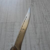ЛОТ от 2 бр. стари ножове с дръжки от РОГ ! ловен стар нож ножка ножче, снимка 6 - Колекции - 34708600