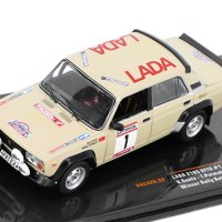 ВАЗ 2105 VFTS Lada победител Rally Baltika 1984 - мащаб 1:43 на IXO моделът е нов в PVC дисплей-кейс, снимка 1 - Колекции - 44060829