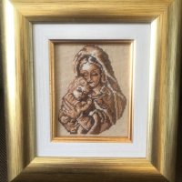  Продавам икона "Дева Мария" гоблен . , снимка 6 - Гоблени - 36881784
