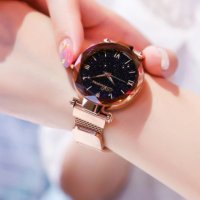 Уникален нов дамски часовник с магнитно закопчаване, снимка 6 - Дамски - 36746601