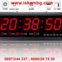 стенен електронен часовник с термометър, снимка 12 - Други стоки за дома - 28529994