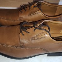 Мъжки официални обувки от естестствена кожа CLARKS №47, снимка 5 - Официални обувки - 44060025