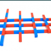 Професионални Монтесори синьо червени Числови пръчки в оригинален Р-Р, снимка 7 - Образователни игри - 36540213
