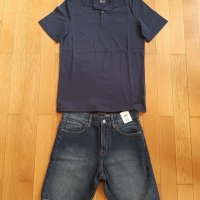 Детски къс панталон H&M, блузи H&M, лятно яке Kipsta, за 12г.момче.НОВИ., снимка 10 - Детски комплекти - 28133546