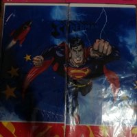 Супермен superman найлонова покривка за парти рожден ден, снимка 3 - Покривки за маси - 26230240