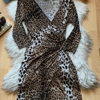 Леопардова рокля, снимка 1 - Рокли - 40185069