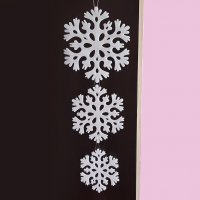 1231 Висяща коледна украса снежинки за окачване 3 броя в комплект, снимка 1 - Декорация за дома - 26854162