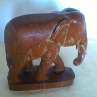 Африкикански слон от Махагон, снимка 2 - Антикварни и старинни предмети - 26509631