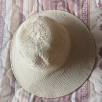 Нова лятна шапка с периферия екрю S-M плажна шапка, снимка 3 - Шапки - 33108879