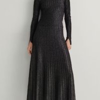 Нова рокля метализирана плетиво - М/Л, снимка 1 - Рокли - 35924007