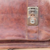 Стара кожена чанта, снимка 10 - Антикварни и старинни предмети - 43896014