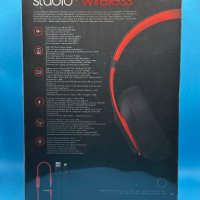 НОВИ!!! Слушалки Beats Studio3 Wireless, Over-Ear, Decade Collection, Defiant Black-Red , снимка 7 - Безжични слушалки - 39707045