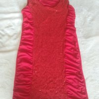 Червена рокля туника , снимка 3 - Туники - 39560133