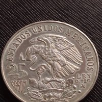 Сребърна монета 25 песо 1968г. Мексико сити Летни Олимпийски игри 36678, снимка 1 - Нумизматика и бонистика - 43567993