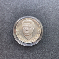 5 лева 1973 Васил Левски - Сребърна монета, снимка 3 - Нумизматика и бонистика - 44897557