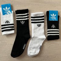 Дълги памучни чорапи Adidas - от 36 до 46 номер, снимка 1 - Бельо - 43098914