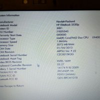 Продавам на части лаптоп HP EliteBook 2530p Notebook, снимка 4 - Лаптопи за работа - 26823695