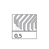 RODCRAFT Синя четка specail fine 11мм за отстраняване на боя и корозия MBX-BU.030, снимка 2 - Аксесоари и консумативи - 43987059