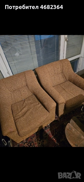 Продавам двоен и троен диван и два фотьойла, снимка 1