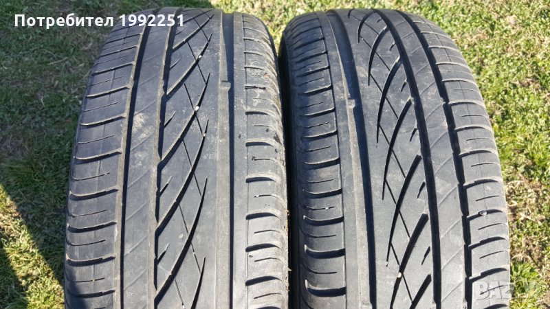 2бр летни гуми 185/60R15 Continental PremiumContact. 6мм дълбочина на шарката. DOT 1705. Цената е за, снимка 1