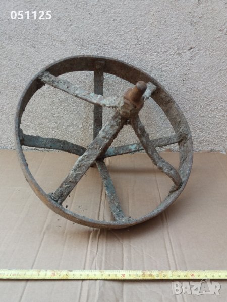 старо масивно ковано колело, желязо , снимка 1