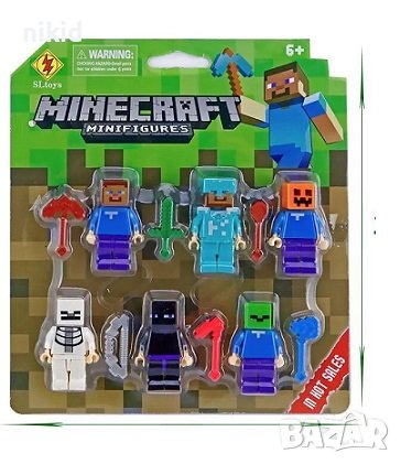 6 бр фигурки Майнкрафт Minecraft СЕТ за Лего конструктор, снимка 1