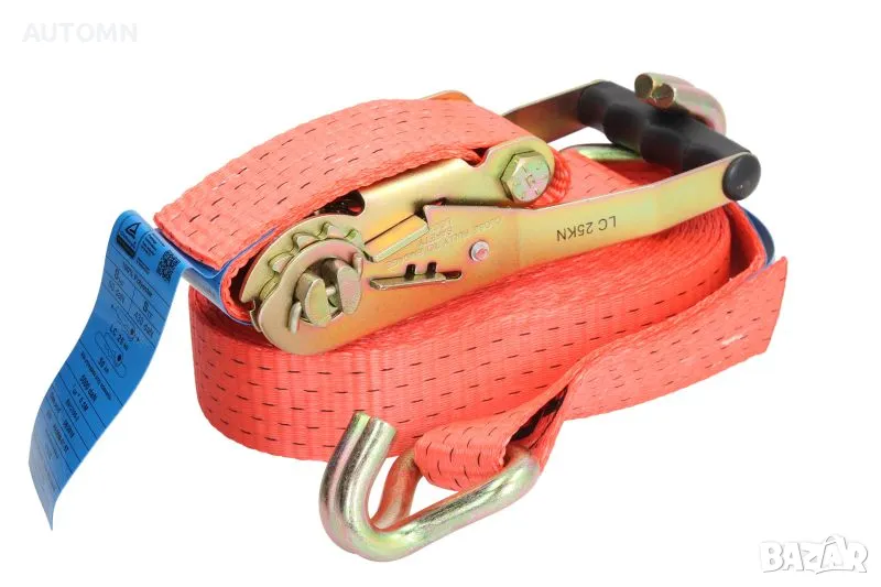 Колан с тресчотка за укрепване на товар 8 м 50 мм 5 тона Пътна Помощ Платформа Тир, снимка 1