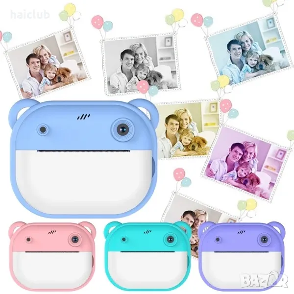 Детски фотоапарат с принтер/Children camera print, снимка 1