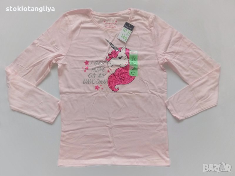 Блуза с еднорог за момиче с дълъг ръкав, 10-11 години, ръст 146 см, снимка 1