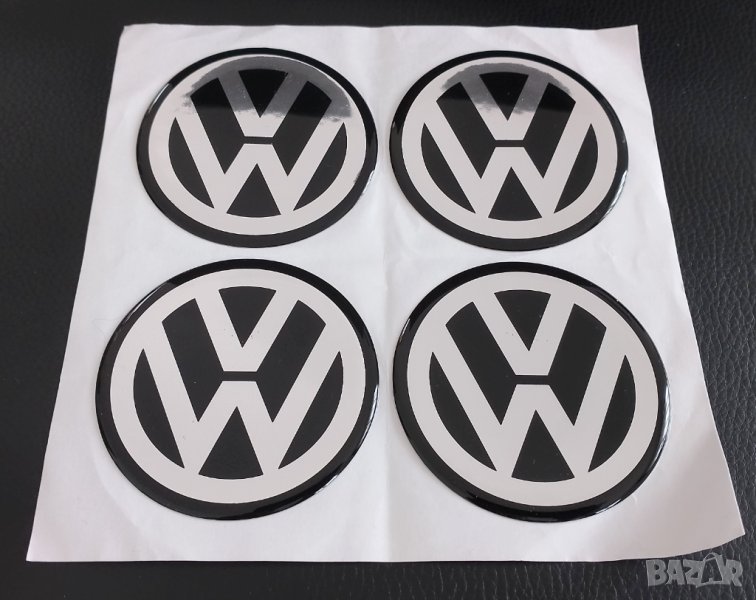 Стикери Силиконови За Джанти 65мм / за Volkswagen VW Волксваген декоративни за тапи централен отвор, снимка 1