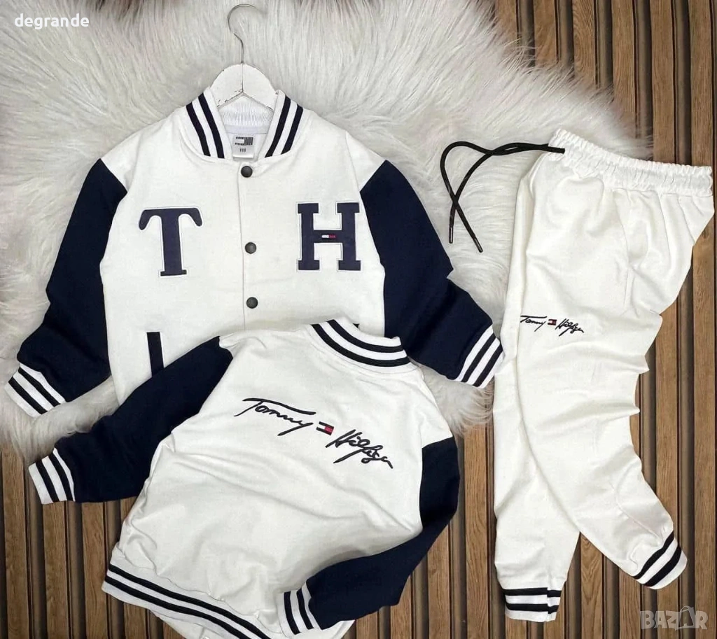 Спортен Комплект за Момче Tommy Hilfiger   Бяло  10 г., снимка 1