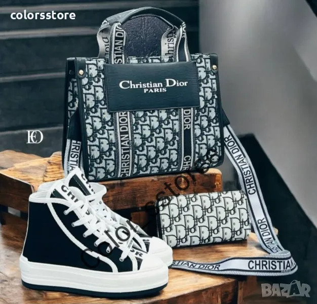 Дамски черни кецове  Christian Dior-BR82u, снимка 1