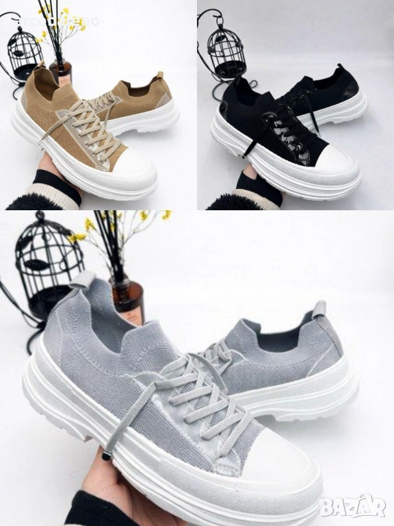 Дамски ниски кецове, 3цвята , снимка 1