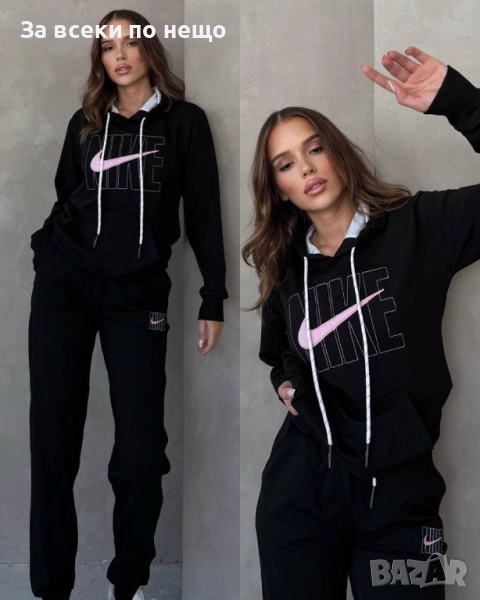Nike Дамски Черен Спортен Комплект От 3 Части🔝Дамски Спортен Екип С Три Части Найк Код B426, снимка 1
