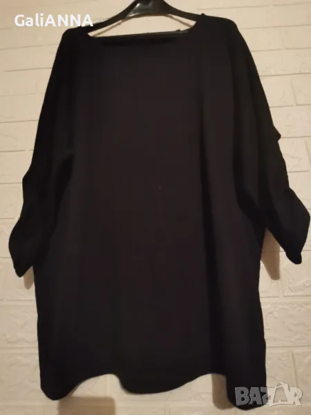 СТРАХОТНА ТУНИКА С ЕФЕКТНИ РЪКАВИ 2XL-3XL, снимка 1