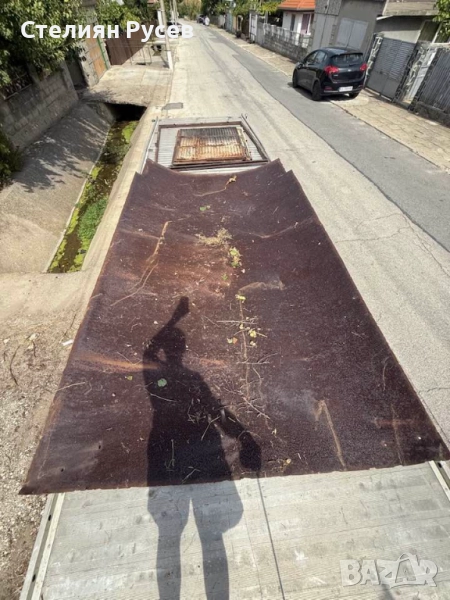 лист ламарина 219 / 378см за под на камионче -цена 300 лв или 153,39 евро - масивен лист , около 3мм, снимка 1