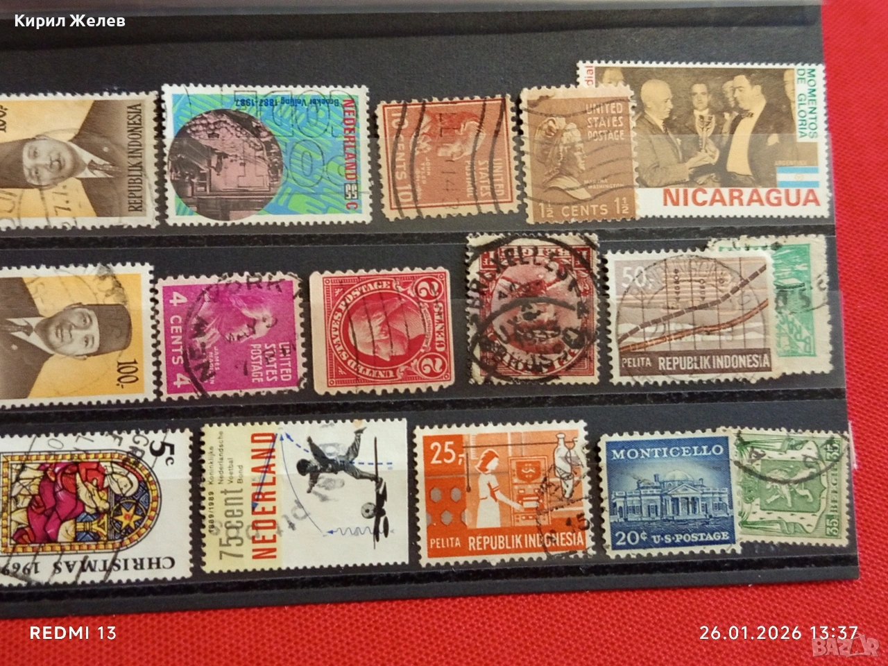 Стари пощенски марки от цял свят смесени НИКАРАГУА, АВСТРАЛИЯ, НЕДЕРЛАНДИЯ за КОЛЕКЦИЯ 51607, снимка 1