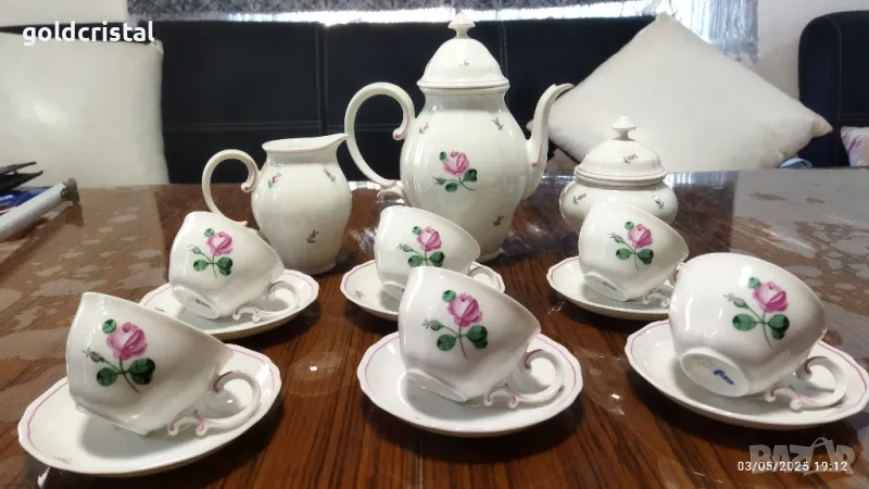 старинен немски фин порцелан чаши за кафе, снимка 1