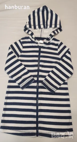 Детски халат с цип и качулка H&M, снимка 1