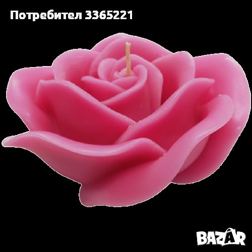 свещ  с аромат роза , снимка 1